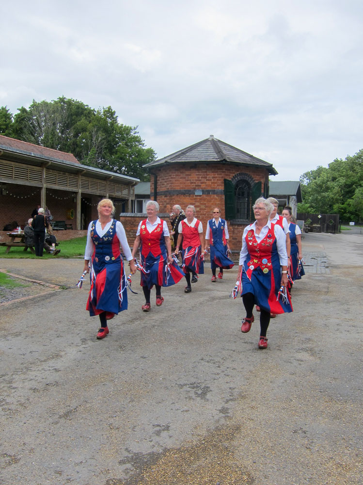 dancing in front of the toll house