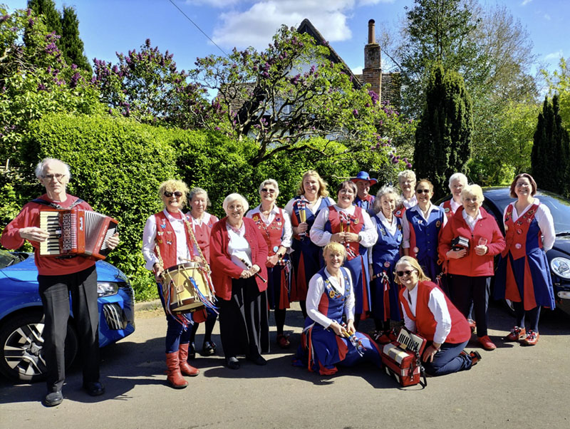 team photo of all dancers and musicians from Nancy Butterfly