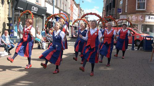 nancy butterfly dancing with Garlands