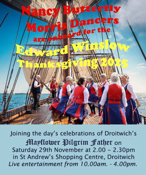 Edward Winslow celebration event Droitwich poster