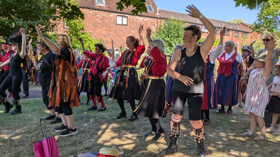 Part of a mass dance involving all sides present on the day as a finale.